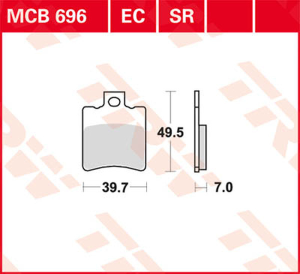 Plăcuțe de frână ceramice din seria Ec, 1, nordicamoto.ro