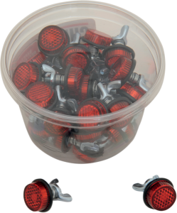 License Plate Reflectors Red, 1, nordicamoto.ro