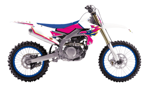 Graphic Kit Retro With Seat Cover White, Pink, Blue, 1, nordicamoto.ro