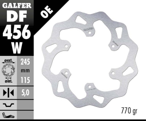 Wave® Brake Rotor Silver, 1, nordicamoto.ro
