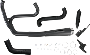 Road Rage 2:1 Exhaust System Black, 2, nordicamoto.ro