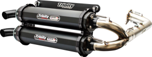 Stage 5 Dual Exhaust System Black, Brushed, Cerakote®