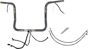 Plug & Play Ez Install 1-1/4(r) Round Top Handlebar Kit Silver, 1, nordicamoto.ro