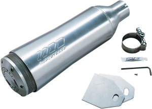 4(r) Universal Aluminum Racing Series Muffler Silver