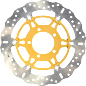 Pro-lite Xc Contour Brake Rotor Aluminum, Gold, Silver