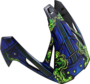 Cozoroc casca Icon Variant Pro™ Black/Blue/Green, nordicamoto.ro