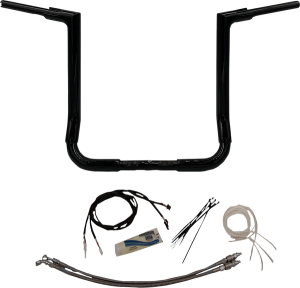 1-1/2(r) Ez Install Flat Top Handlebar Kit Black