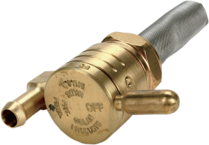 Petcock Click-slick 22mm Downward Brass Brass