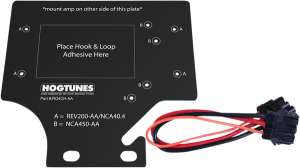 Amplifier Adapter Mount Black, 1, nordicamoto.ro