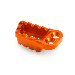 Foot brake lever step plate