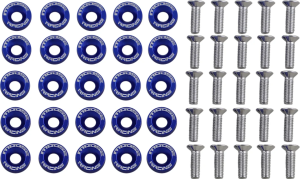 MOOSE RACING Fender Washer Kit Blue, 1, nordicamoto.ro
