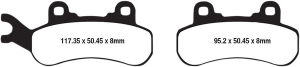 Long-life Sintered (r)r(r) Brake Pads