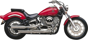Complete Slip-on Muffler For Metric Cruisers Chrome