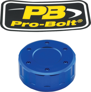 Clutch Aluminium Reservoir Cap Blue, 1, nordicamoto.ro