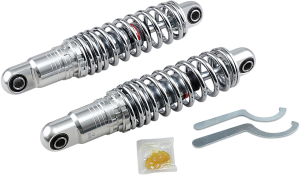 Premium Ride-height Adjustable Shocks Black, Chrome, 1, nordicamoto.ro