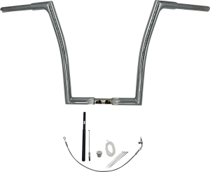 1-1/4(r) Ez Install Flat Top Handlebar Kit Silver, 2, nordicamoto.ro