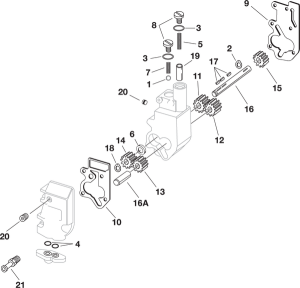 Oil Pump Component, 1, nordicamoto.ro