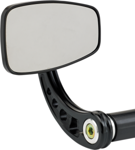 Cafe Style Bar End Mirror Anodized Black, 2, nordicamoto.ro