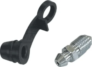 Bleeding screw with cap