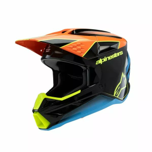 Casca CopiiAlpinestars S-M3 Fray Black/Blue/Orange/Yellow