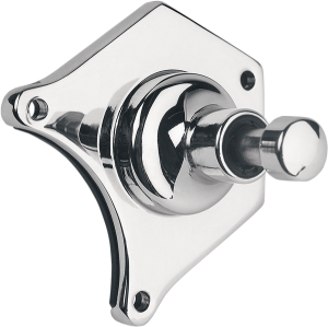 Solenoid End Cover Starter Button Chrome, 1, nordicamoto.ro
