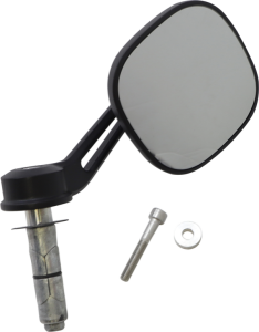 Dillinger Bar End Mirror Black, Satin