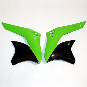 Radiator Covers For Kawasaki Green