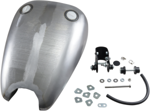 Extended Smooth-top Quickbob Rubber-mount Gas Tank Raw, 2, nordicamoto.ro