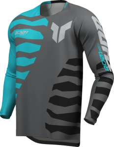 Tricou Launchmode Shredder albastru-gri, 4, nordicamoto.ro