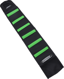 6-rib Gripper Seat Cover Black, Green, 2, nordicamoto.ro