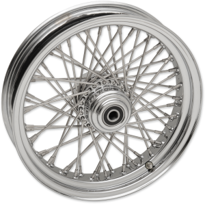 Wheel Assemblies Laced 50-spoke Front Chrome Silver, 1, nordicamoto.ro