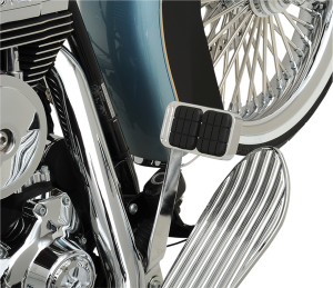 Chrome Brake Pedal Pad Silver, 1, nordicamoto.ro