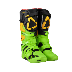 Cizme Leatt 4.5 Citrus Black/Fluo Green