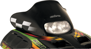 Cobra Windshield Black, White