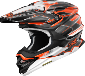 Casca SHOEI VFX-WR 06 SPARKLE TC-8 Negru/Portocaliu/Alb