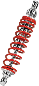 Wzb Rear Shocks Chrome, Red, 1, nordicamoto.ro