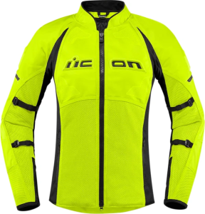 Geaca Textil Dama Icon Contra2™ Black/Fluorescent Yellow XS, 1, nordicamoto.ro