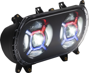 Proglow Double-x Led Headlight Black, 3, nordicamoto.ro