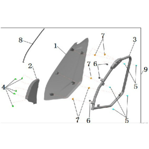 KIT EXTENSIE UȘĂ INFERIOARĂ UTV CFMOTO ZFORCE 950 / 950 HO / 950 HO EX / 1000, 6, nordicamoto.ro