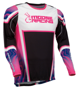 Tricou Moose Racing Agroid Black/Pink/Purple