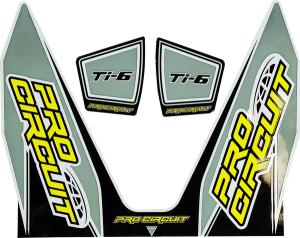 Ti-6 Exhaust Decals Gray