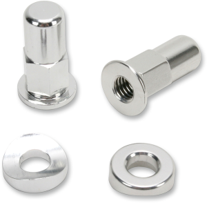 Rim Lock Tower Nut/spacer Set Silver, Anodized, 1, nordicamoto.ro