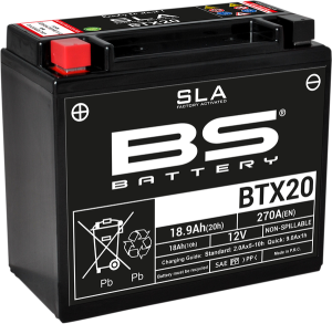 Sla Factory- Activated Agm Maintenance-free Battery Black