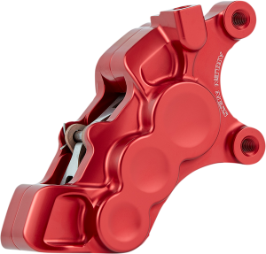 6-piston Caliper Red, Anodized