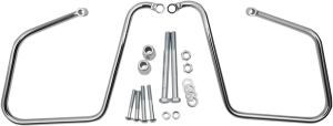 Chrome Saddlebag Support Brackets Silver