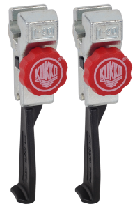 2 Extremely Narrow, Quick Adjusting Jaws (pair) - Series 5-p Black, Red, Silver