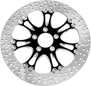 Two-piece Brake Rotor Black, Silver, Matte, 2, nordicamoto.ro
