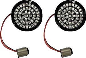 Genesis® 4 Red Ring Led Turn Signal Inserts Red, 2, nordicamoto.ro