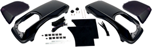Saddlebag Speaker Lid Kit Black, Matte