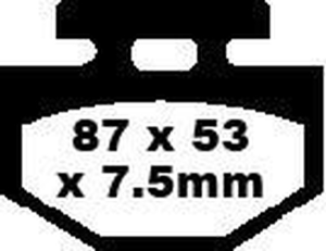 Sfa Series Organic Scooter Brake Pads, 2, nordicamoto.ro